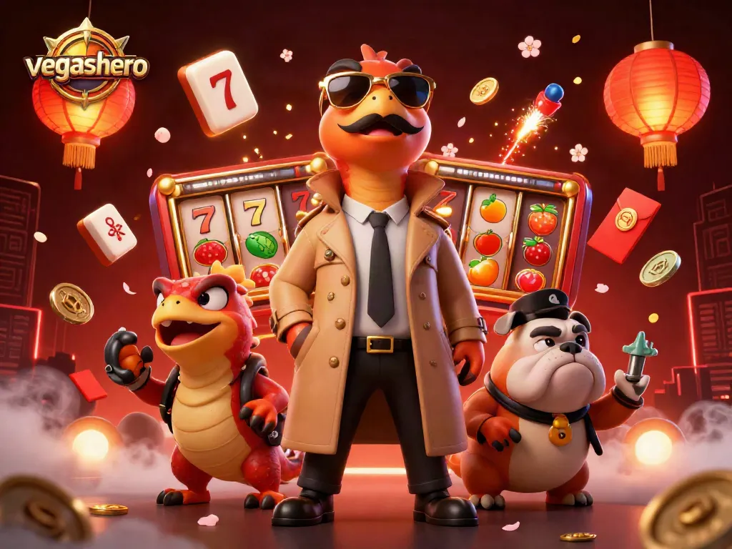 Experience thrilling action at VegasHero Casino with raptors in disguise and vibrant gaming elements.