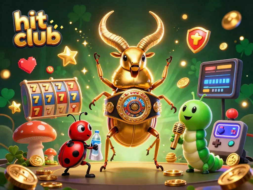Experience thrilling wins at hit club with giant characters and exciting gaming elements.