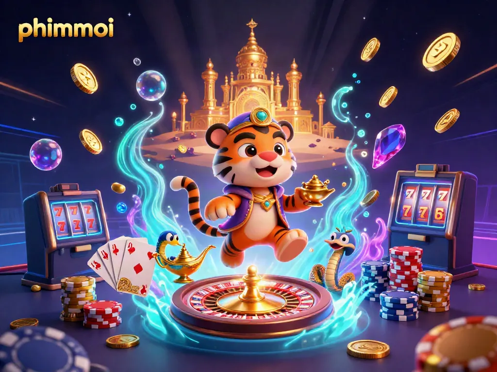 Experience the thrilling world of phimmoi online gambling with colorful characters, dynamic slots, and vibrant casino atmosphere.