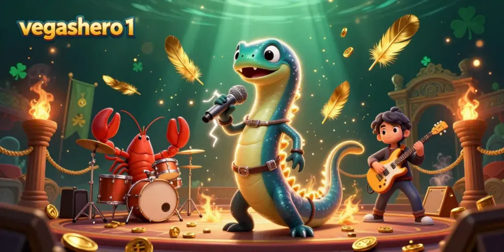 Experience live action at vegashero 1 with an engaging underwater casino performance illustration.